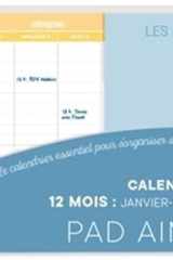 Calendrier hebdomadaire janvier-décembre 2026 - Pad aimanté avec stylo 4 couleurs cover image