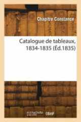 Catalogue de tableaux, 1834-1835 cover image