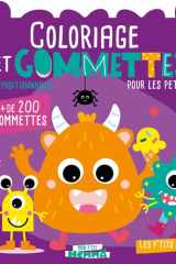 Coloriage et gommettes pour les petits - Les p'tits monstres - + de 200 gommettes repositionnables cover image
