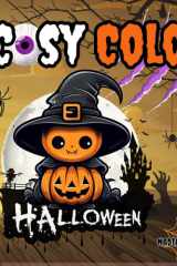 Cosy colo Halloween: Livre de coloriage Halloween pour adultes et ados – 42 illustrations creepy cute pour une détente monstrueusement fun cover image