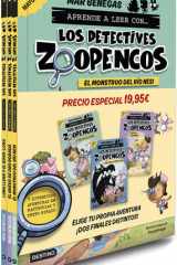 Pack Aprende a leer con... ¡Los Detectives Zoopencos! 1, 2 y 3: En letra: En letra MAYÚSCULA para aprender a leer (libros para niños a partir de 5 años). Elige tu propia historia cover image