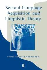 Second language acquisition and linguistic theory cover image