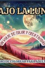 Bajo La Luna | Un Viaje De Color Y Creatividad | Libro De Colorear Para Adultos | Arte, Calma y Fantasía | Tapa Blanda (Libros de colorear) (Spanish Edition) cover image