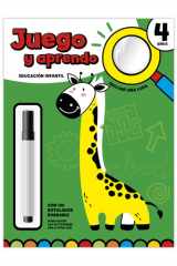 JUEGO Y APRENDO 4 AÑOS - CON LUPA Y ROTULADOR BORRABLE cover image