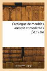 Catalogue de meubles anciens et modernes cover image