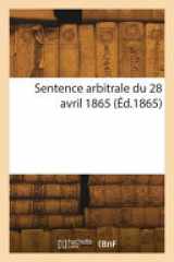 Sentence arbitrale du 28 avril 1865 cover image
