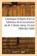 Catalogue d'objets d'art, tableaux, meubles anciens du XVIIIe siècle cover image