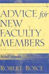 Advice for new faculty members: nihil nimus cover image