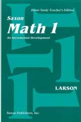Saxon Math 1 Home Study Teachers Manual First Edition cover image