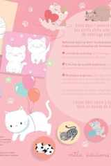 Mon coffret mignon - Petits chats: avec 5 feutres et 15 stickers ! cover image