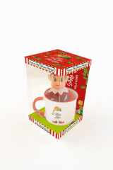 J'écris au Père Noël avec Petit lutin Coffret avec 1 lutin, 1 mug et 3 lettres à remplir cover image