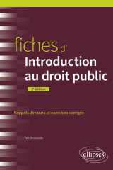 Fiches d'introduction au droit public: rappels de cours et exercices corrigés cover image