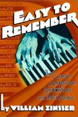 Easy to remember: the great American songwriters and their songs cover image