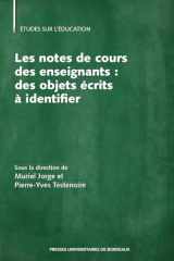 Les notes de cours des enseignants: des objets écrits à identifier cover image