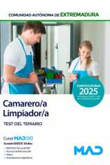 Camarero/a-Limpiador/a de la Administración de la Comunidad Autónoma de Extremadura (Personal Laboral Grupo V). Test cover image