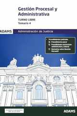 Temario 4 Gestión Procesal y Administrativa, turno libre cover image