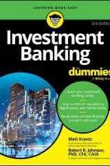 Investment banking for dummies cover image