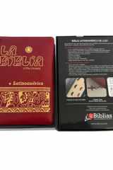 La Biblia Latinoamérica de Letra Grande - Edición de Lujo Ahora con Cierre, Cruz Metálica, índice y Encuadernación Rojo en Cuero Sintético cover image