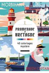 Promenade en Bretagne : 40 coloriages mystère cover image