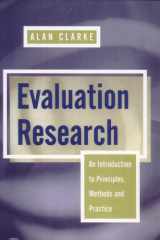 Evaluation research: an introduction to principles, methods, and practice cover image