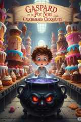 Gaspard et le Pot Noir des Cauchemars Croquants livre pour enfant de 4 a 8 ans - une 2 aventure de Gaspard après "Gaspard et la Fabrique des Rêves Croquants " voici venir une aventure plus drôle, sombre et délicieusement effrayante cover image
