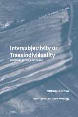 Intersubjectivity or transindividuality: materials for an alternative cover image