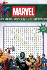 Marvel Word Search, Quips, Quotes and Coloring Book (Coloring Book & Word Search) cover image