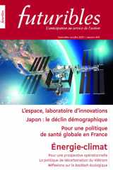 Futuribles 468, septembre-octobre 2025. L'espace, laboratoire d'innovations: Énergie-climat / Japon / politique de santé cover image