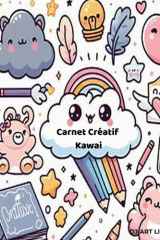 Carnet créatif Kawaii: Carnet créatif coloriages + mini-jeux + pages de dessin • Développe créativité, motricité fine et concentration (French Edition) cover image