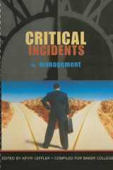 Critical Incidents in Management, Compiled for Baker College cover image