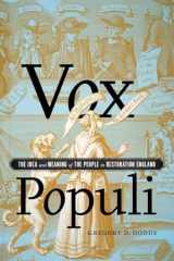 Vox Populi - The Idea and Meaning of the People in Restoration England cover image