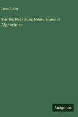 Sur les Notations Numeriques et Algebriques cover image