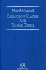 Exemption clauses and unfair terms cover image