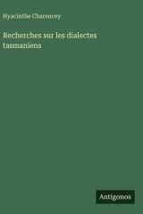 Recherches sur les dialectes tasmaniens cover image