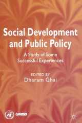 Social development and public policy: a study of some successful experiences cover image