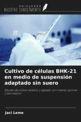 Cultivo de células BHK-21 en medio de suspensión adaptado sin suero: Estudio de cultivo estático y agitado con matraz spinner y biorreactor (Spanish Edition) cover image