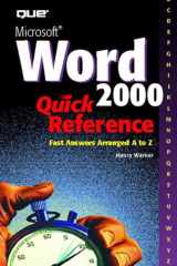 Microsoft Word 2000 Quick Reference cover image
