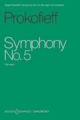Symphony No. 5 in Bb major: op. 100. orchestra. Partition d'étude. cover image