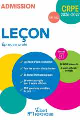 CRPE 2026-2027 - Leçon - Epreuve orale (M1 et M2) cover image