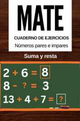 Cuaderno de ejercicios de matemáticas Números pares e impares - Hojas de trabajo de suma y resta para niños de 4 a 8 años, Libro de matemáticas para números pares e impares de 2.°, 3.° y 4.° grado (juegos y actividades de matemáticas) cover image