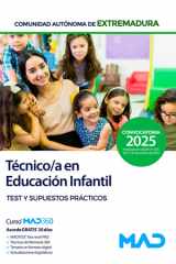 Técnico/a en Educación Infantil de la Administración de la Comunidad Autónoma de Extremadura. Test y supuestos prácticos cover image